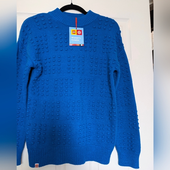 Lego Sweaters - Target Lego blue knit long sleeve sweater new with tags Size XS (M) Cotton Blend